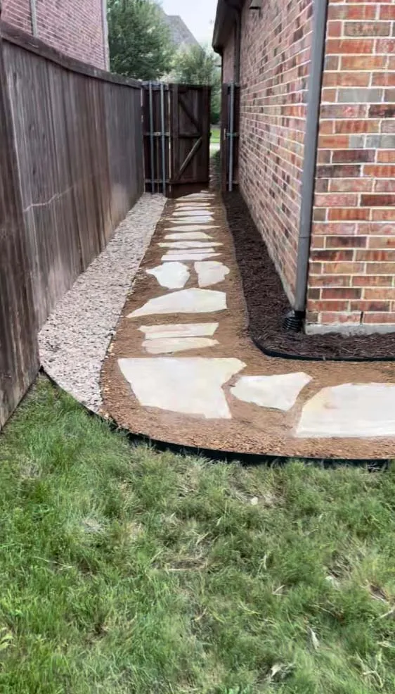 Side walkway after