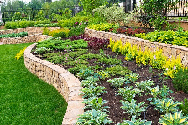 Landscaping Stone Borders Around Flower Beds - Edging Borders